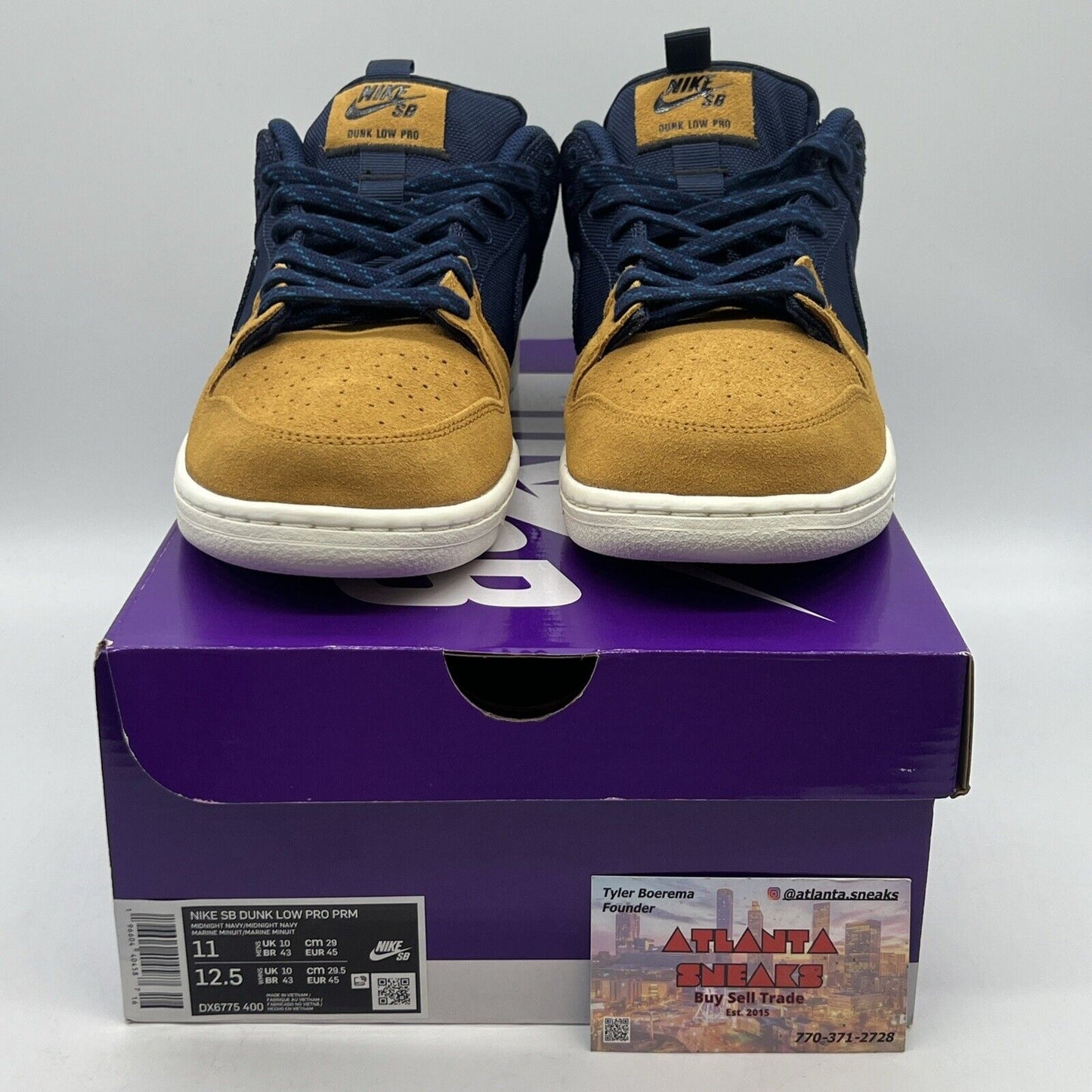 Size 11 - Nike SB Dunk Low Navy Desert Ochre Brand New Og All