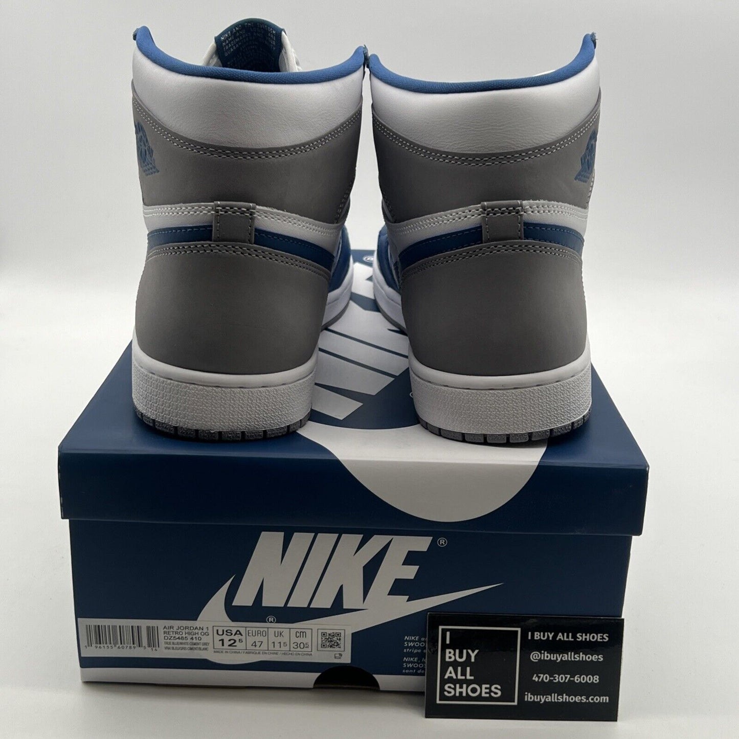 Size 12.5 - Air Jordan 1 Retro OG High True Blue (DZ5485-410)