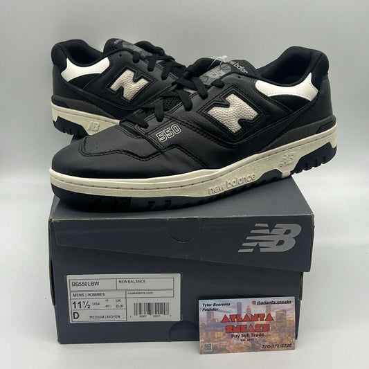 Size 11.5 - New Balance 550 Panda Brand New Og All Black White Grey Leather DS