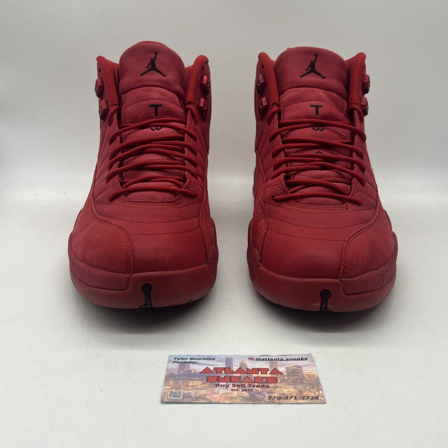 Size 14 - Air Jordan 12 Retro Gym Red Black Suede Used