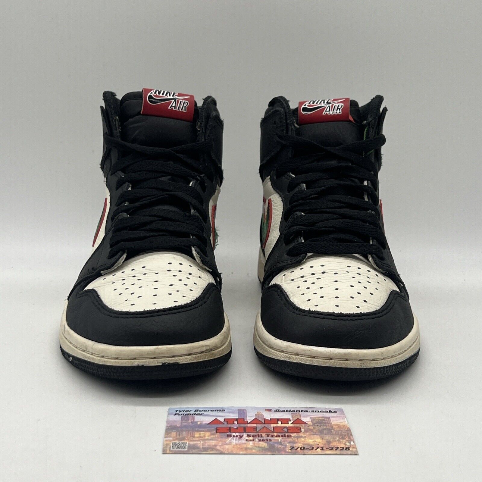 Air Jordan 1 Retro High OG A Star Is Born 555088 015 USED Size 7.5 Leather Red