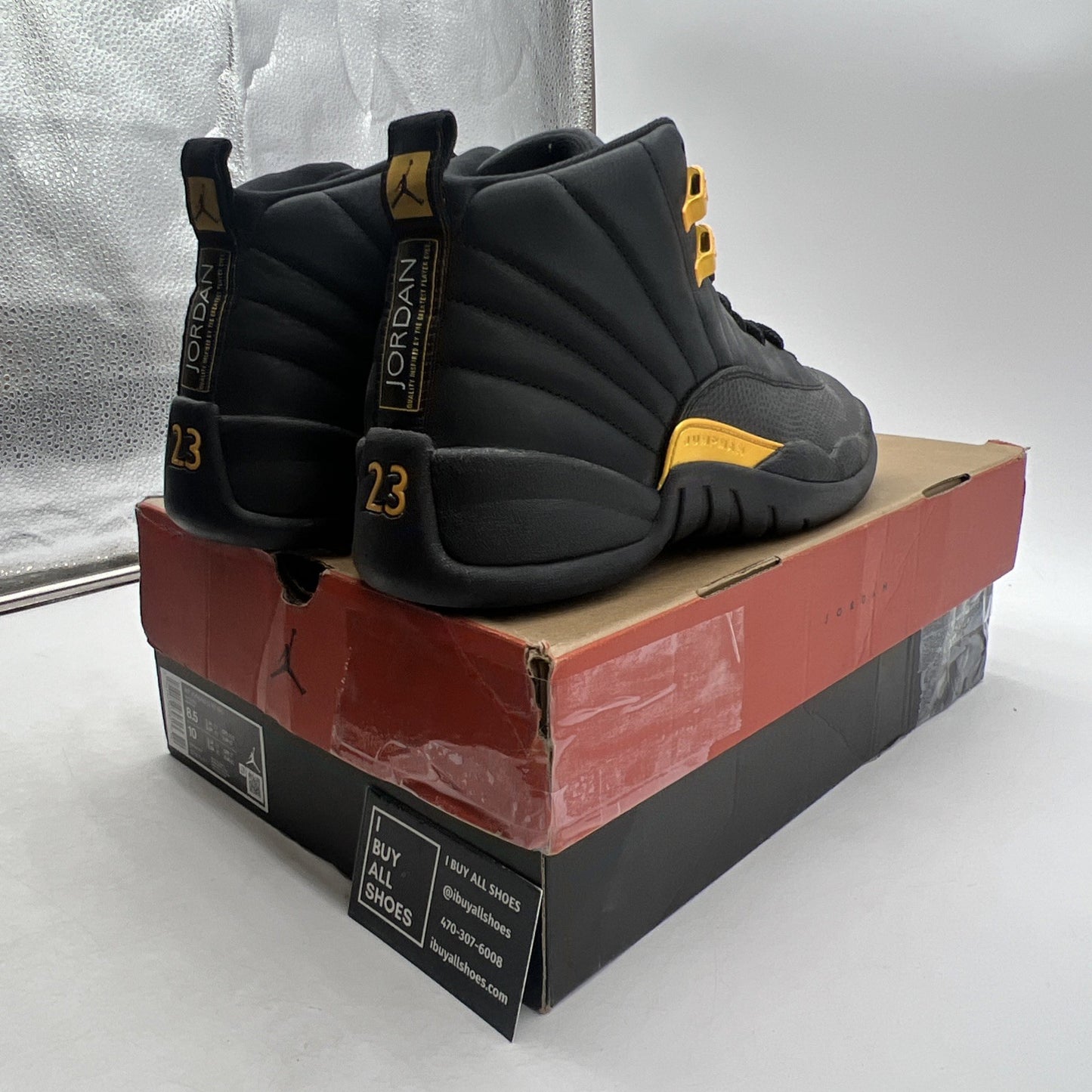 Size 8.5 - Air Jordan 12 Retro Mid Black Taxi (CT8013-071)