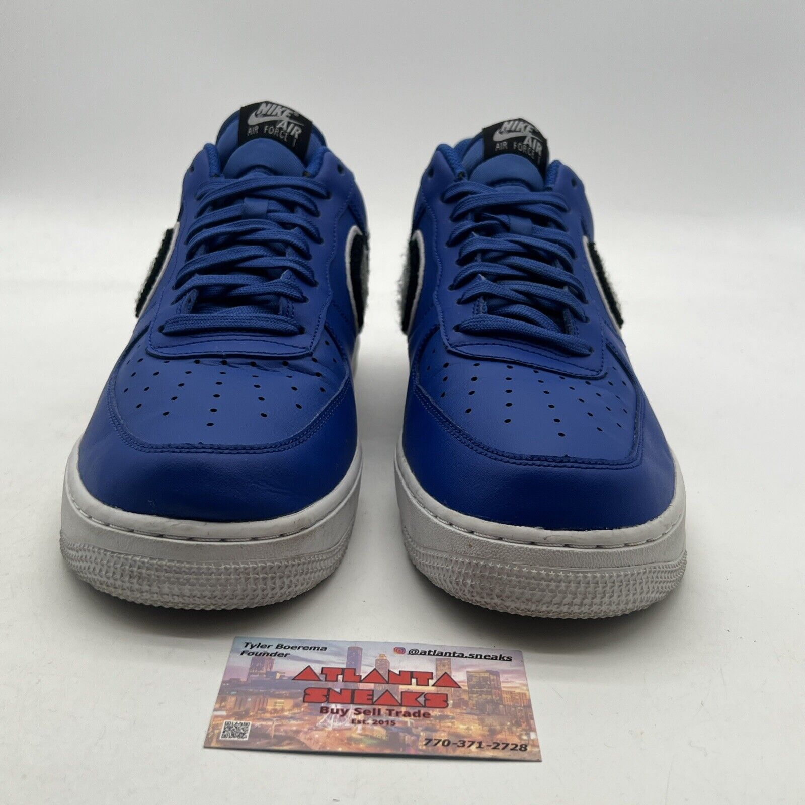 Size 12 - Nike Air Force 1 Low Chenille Swoosh (823511-409)