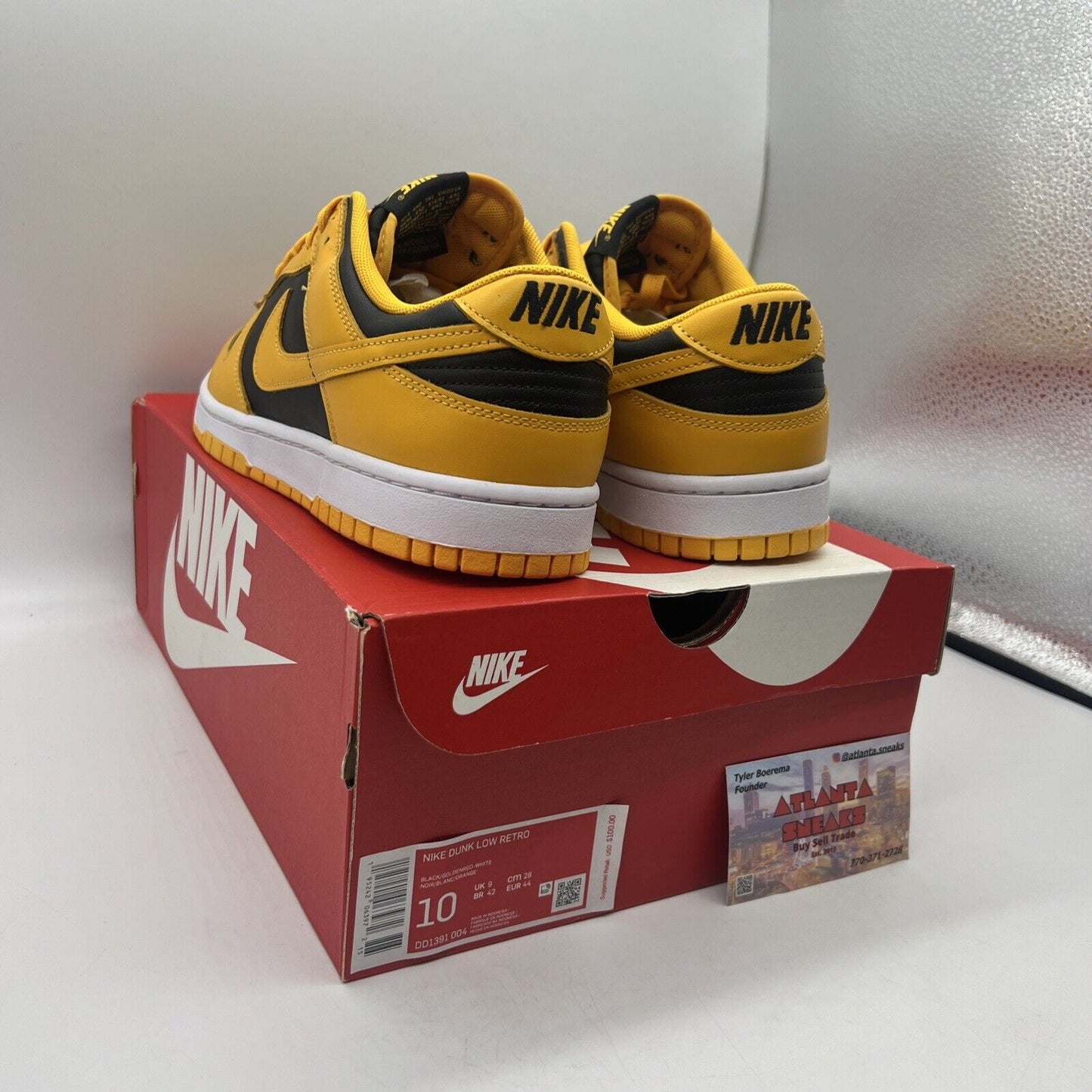 Size 10 - Nike Dunk Low Championship Goldenrod 2021