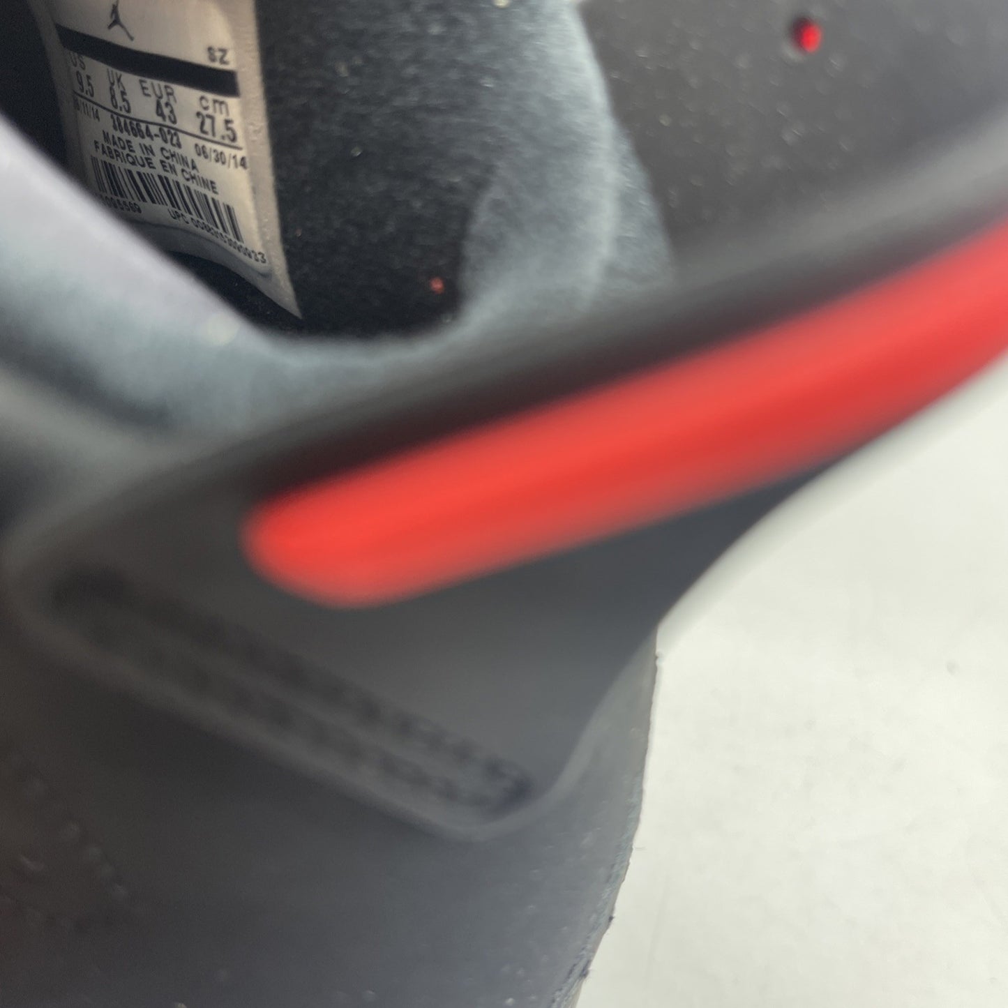 Size 9.5 - Air Jordan 6 Retro Infrared Black 2014 (384664-023)