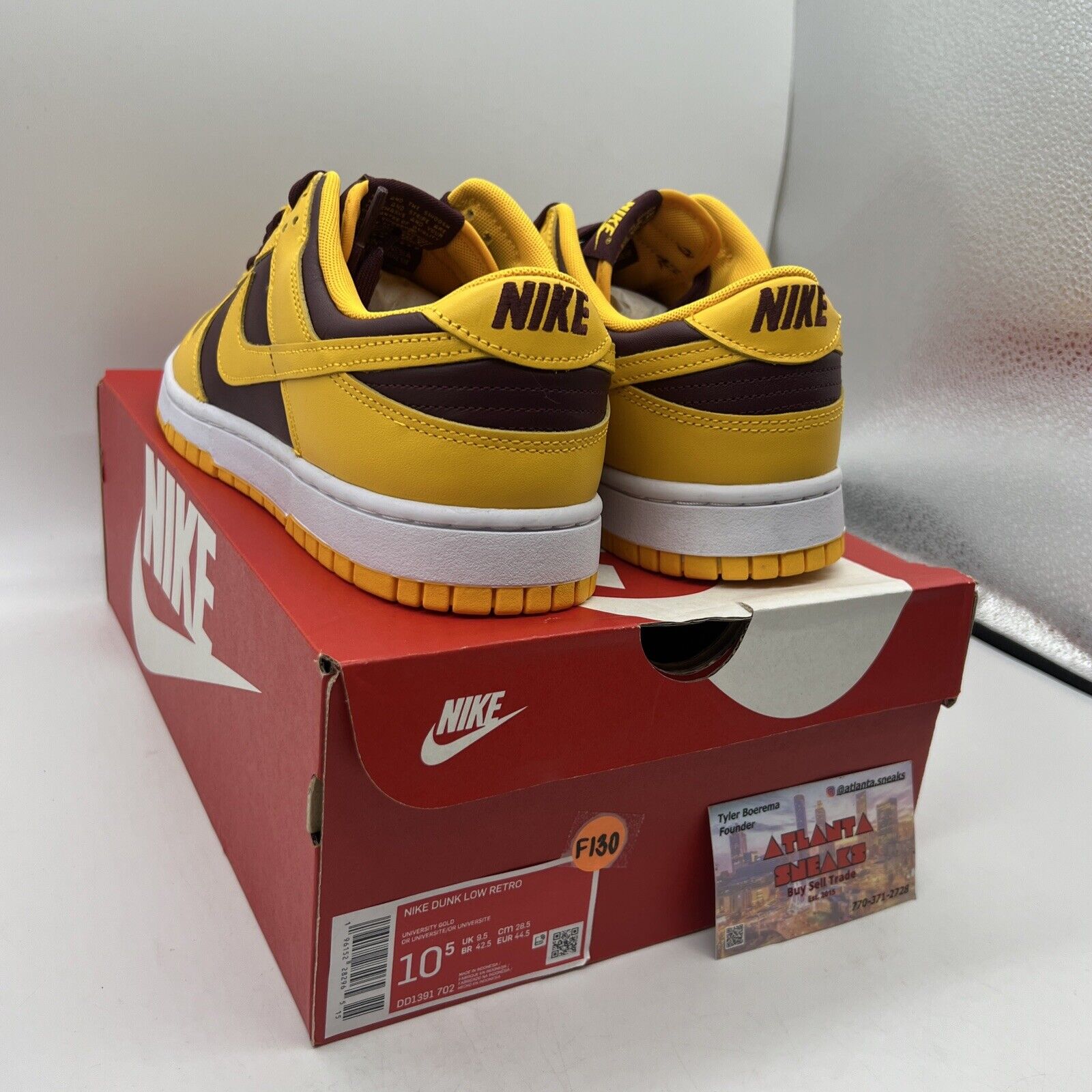 Size 10.5 - Nike Dunk Low Retro Arizona State Sun Devils 2022 Brand New Og All