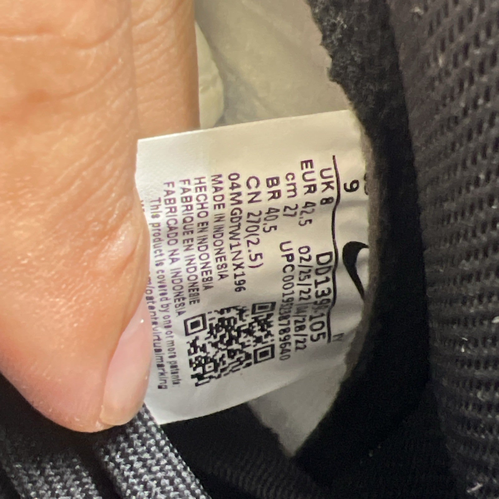 Size 9 - Nike Dunk High Black White (DD1399-105)