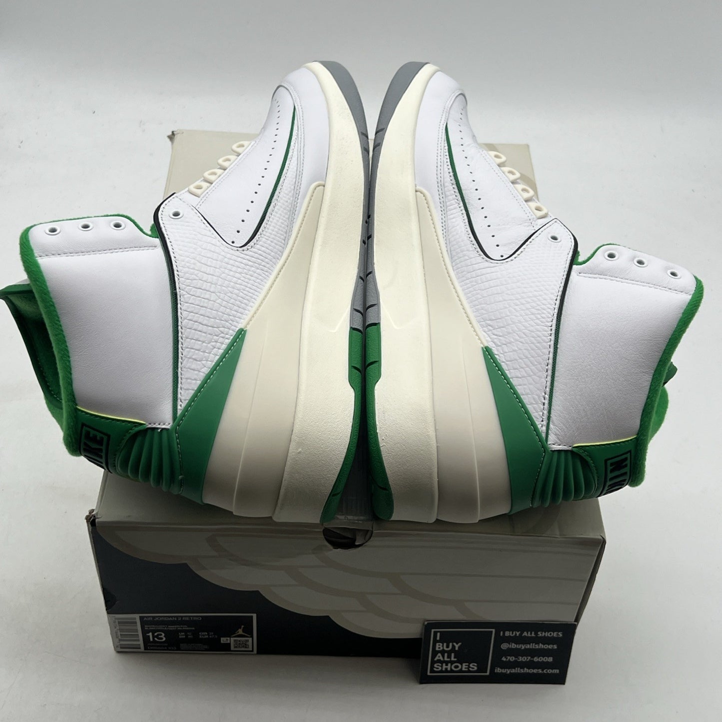 Size 13 - Air Jordan 2 Retro Lucky Green (DR8884-103)