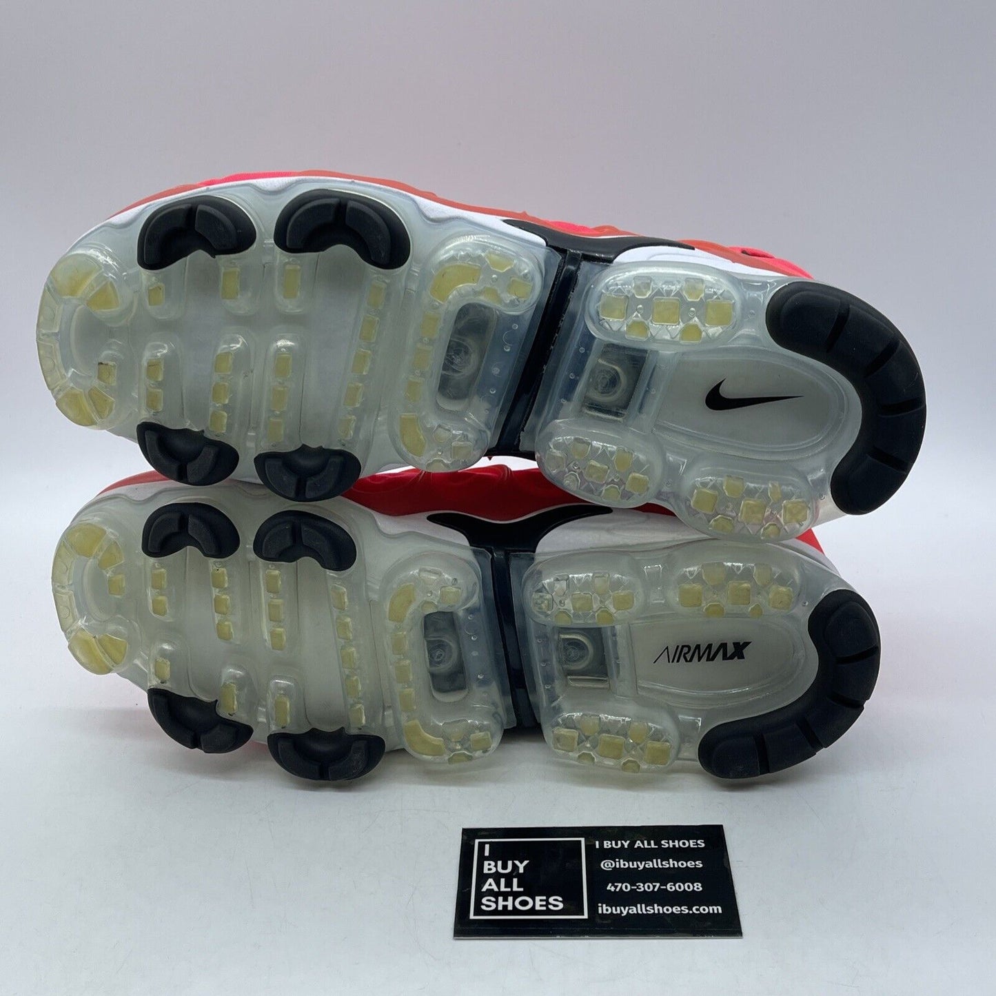 Size 10 - Nike Air VaporMax Plus Red Pink Black White Suede Leather (924453-602)