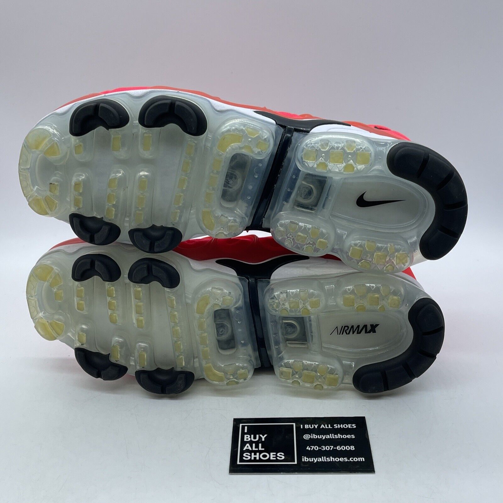 Size 10 - Nike Air VaporMax Plus Red Pink Black White Suede Leather (924453-602)