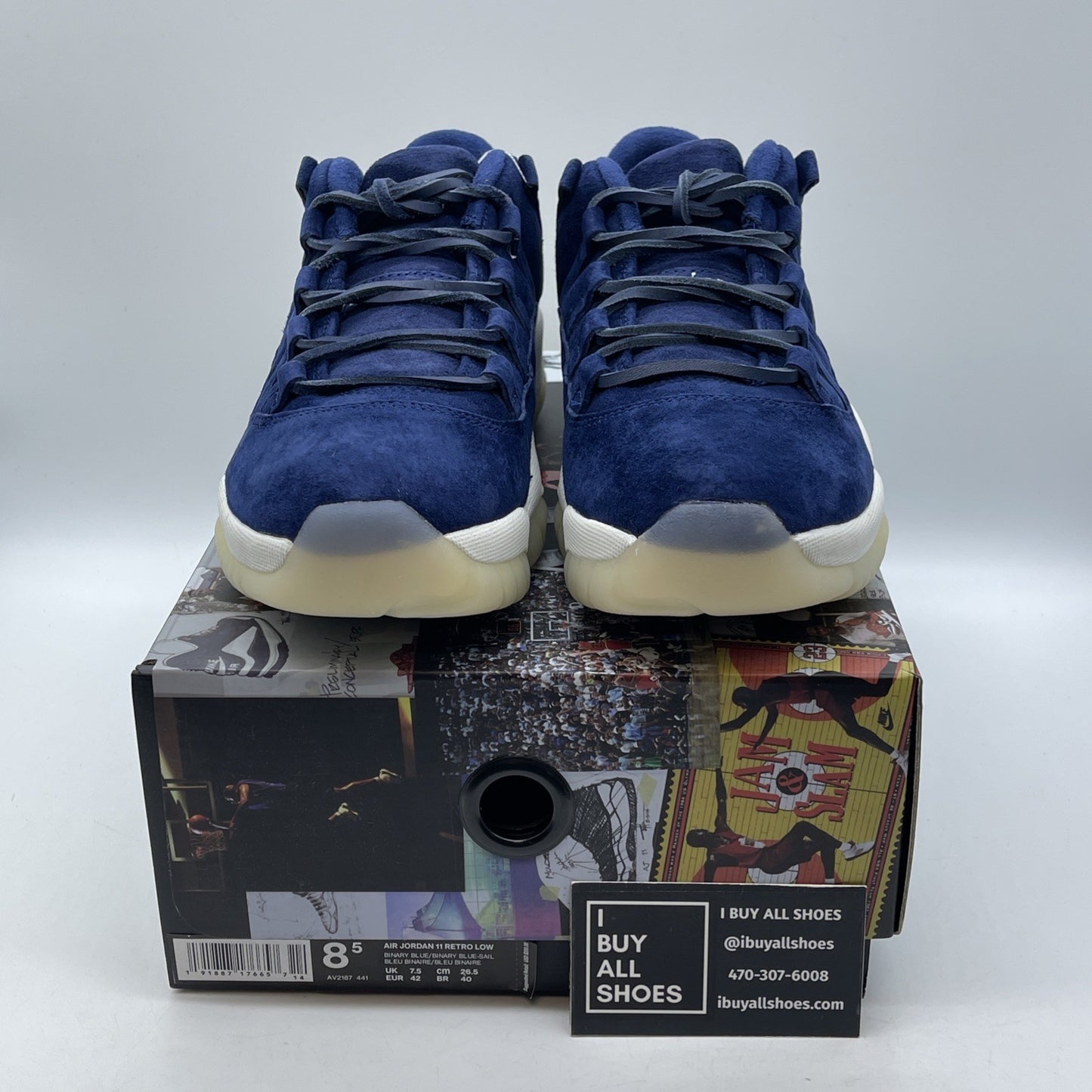 Size 8.5 - Air Jordan 11 Retro Low RE2PECT Blue Suede (AV2187-441)