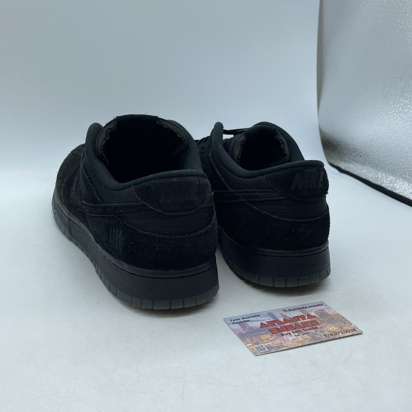 Size 12 - Nike Dunk Low x Undefeated Dunk Vs AF1 2021 Black Suede (DO9329-001)