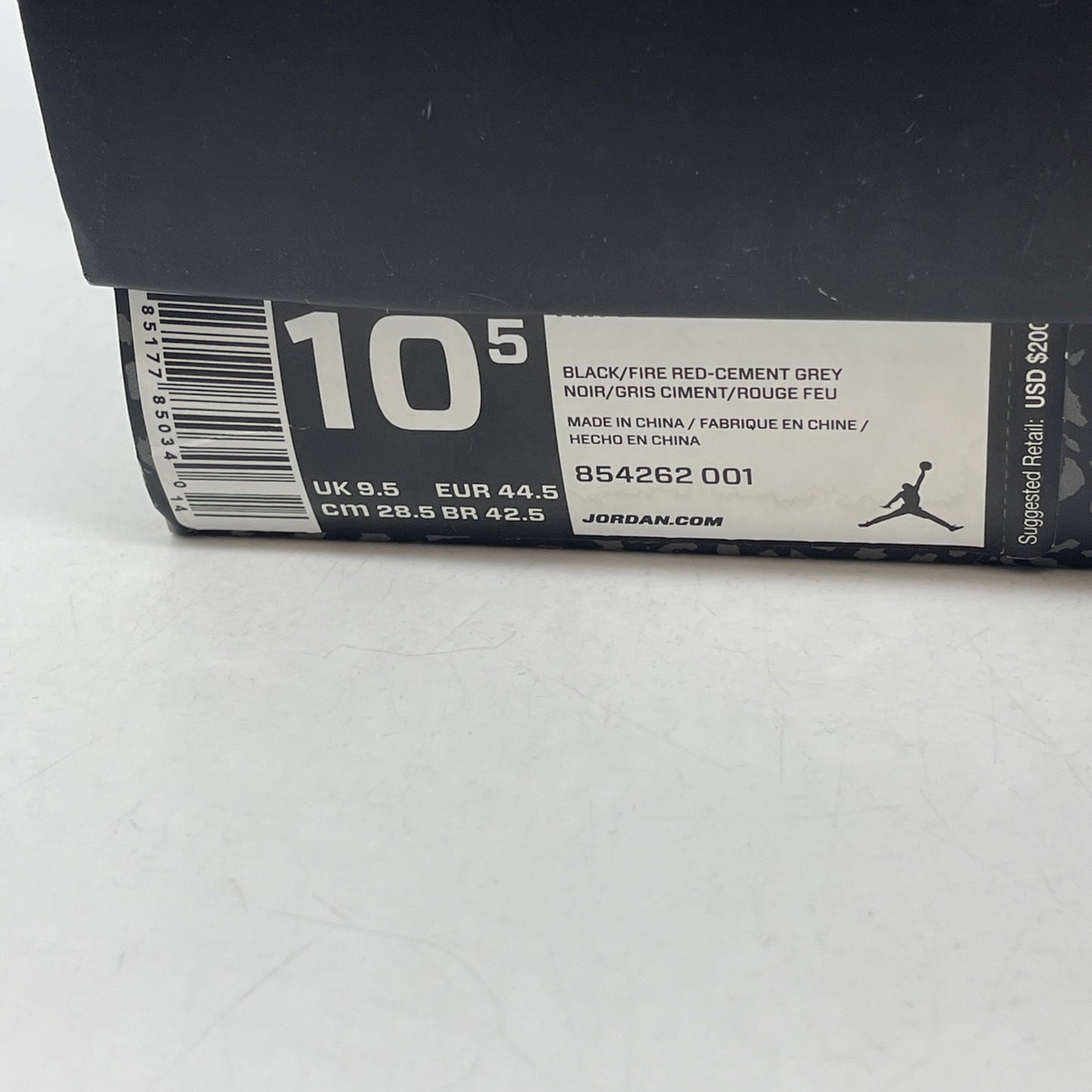 Size 10.5 - Air Jordan 3 Retro OG Mid Black Cement (854262-001)
