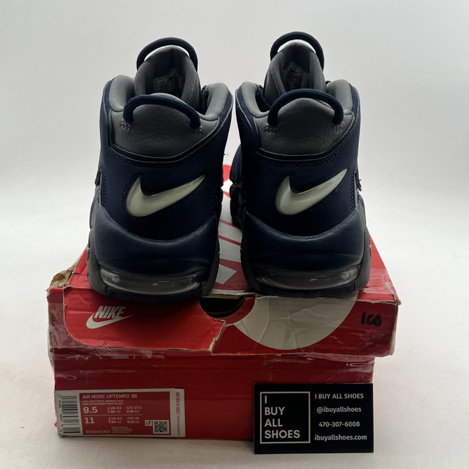 Size 9.5 - Nike Air More Uptempo Georgetown (921948-003)