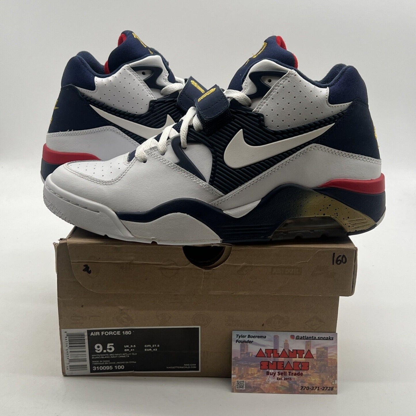 Size 9.5 - Nike Air Force 180 2012 Dream Team (310095-100)