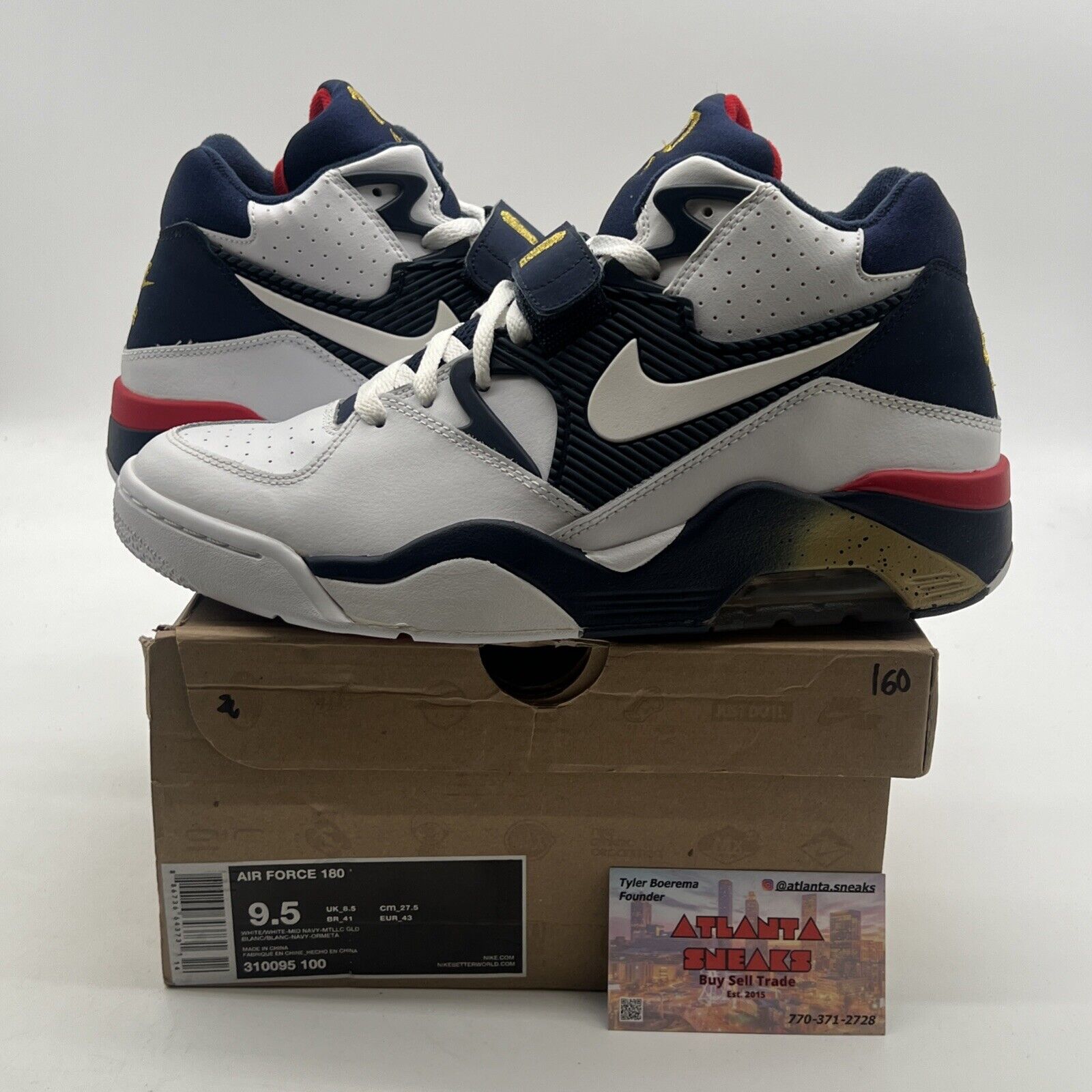Size 9.5 - Nike Air Force 180 2012 Dream Team (310095-100)