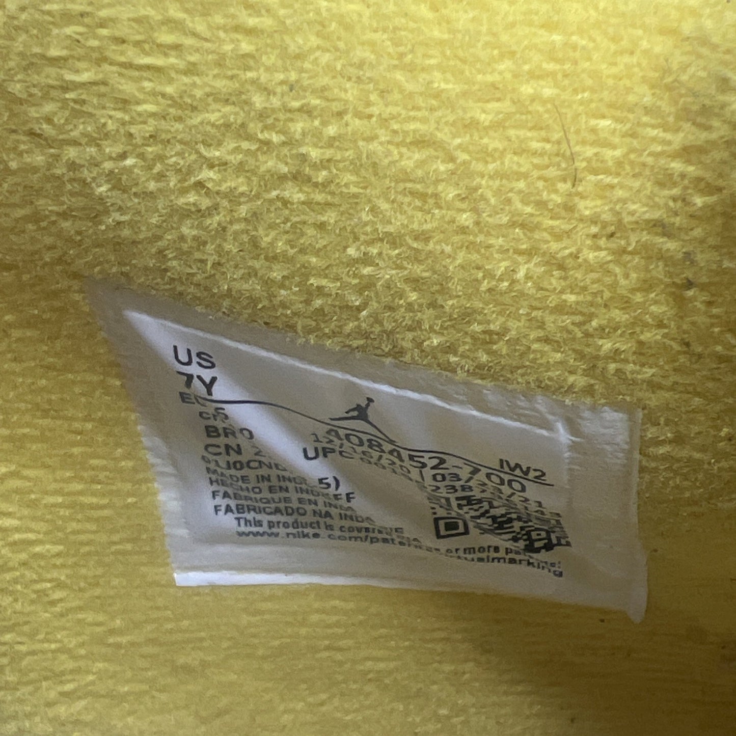 Size 7Y - Air Jordan 4 Retro GS Tour Yellow (408452-700)