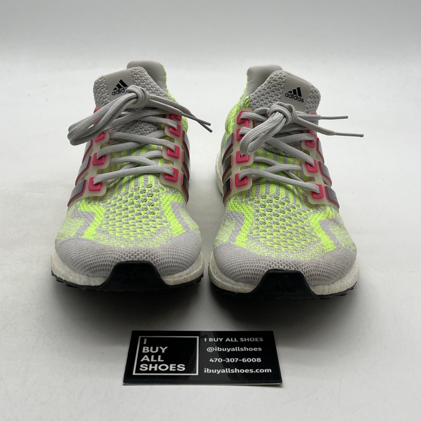 Size 9.5 - adidas UltraBoost 5.0 DNA Dash Grey Signal Green (G58755)