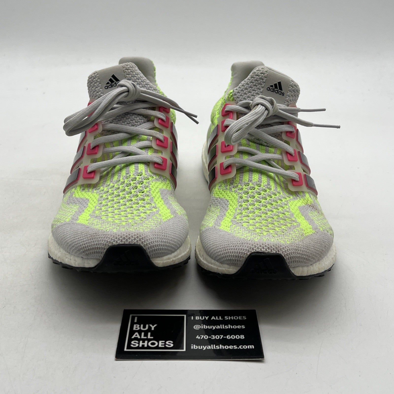Size 9.5 - adidas UltraBoost 5.0 DNA Dash Grey Signal Green (G58755)
