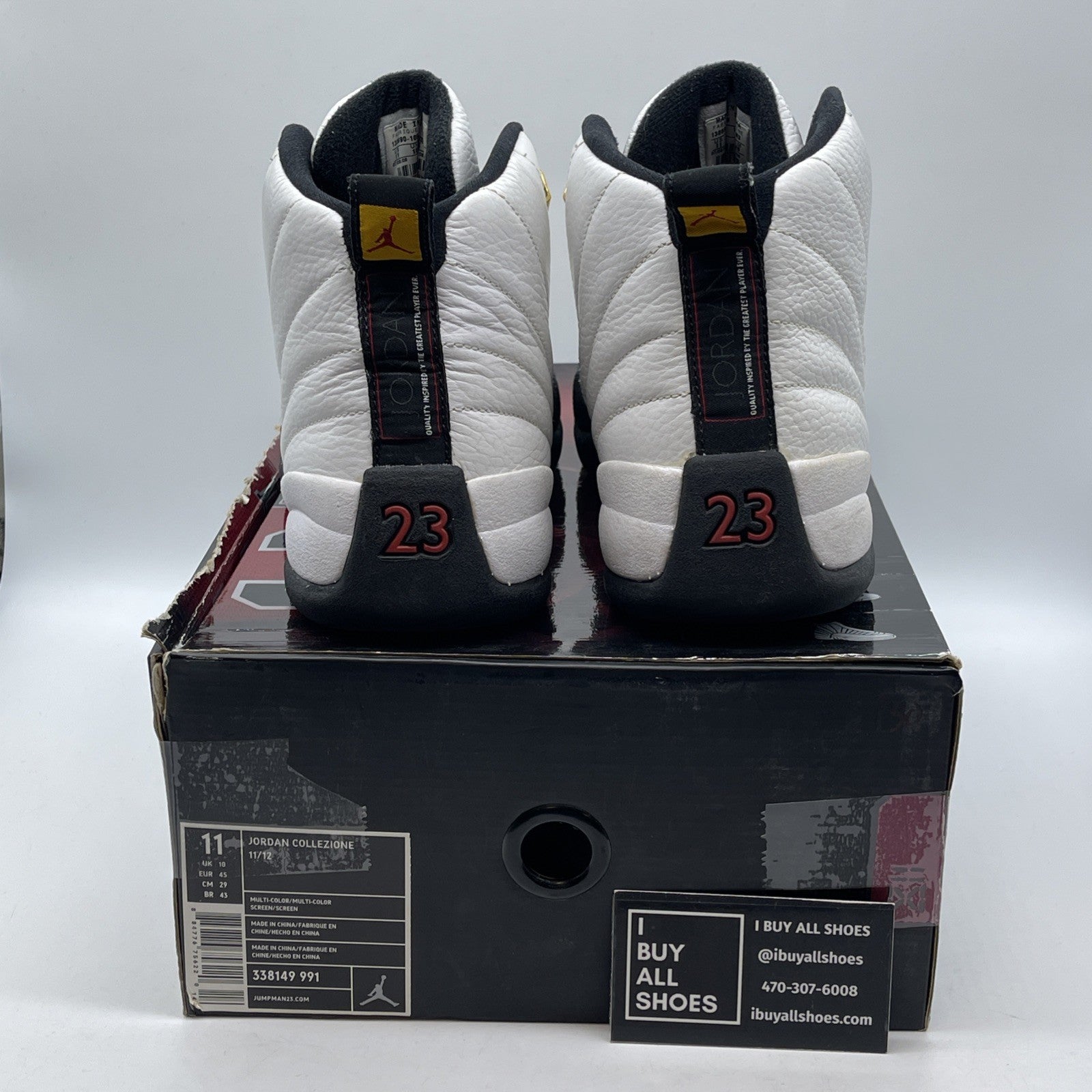 Size 11 - Air Jordan 12 Retro Countdown Pack White Black Suede (130690-109)