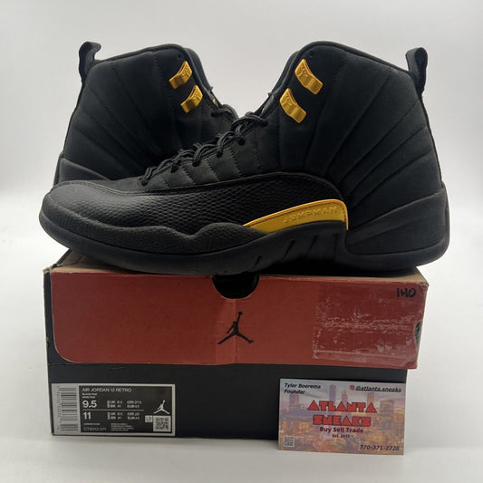 Size 9.5 - Air Jordan 12 Retro Mid Black Taxi (CT8013-071)
