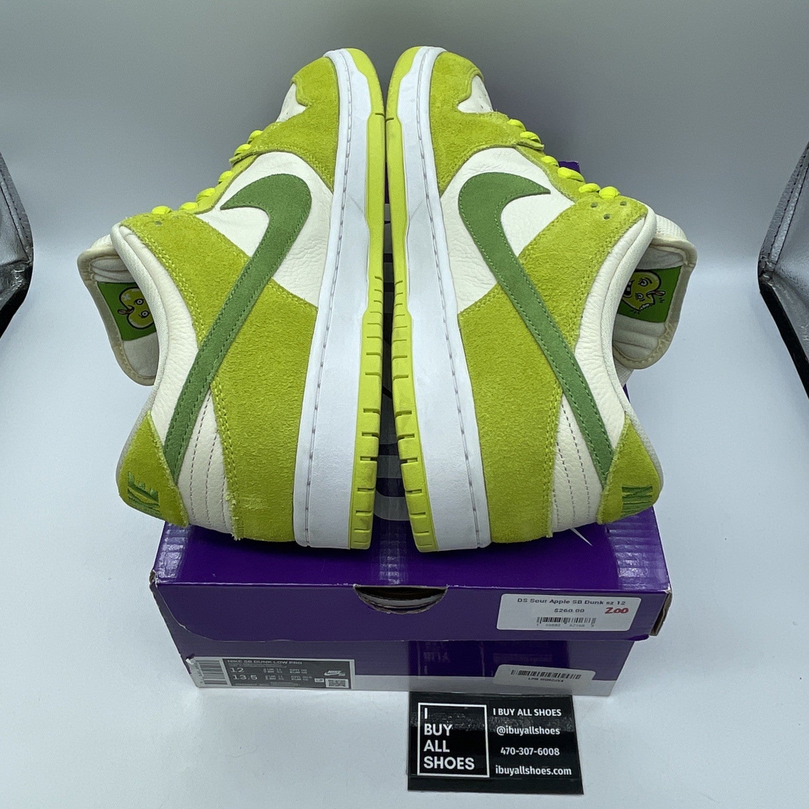 Size 12 - Nike Dunk Pro SB Low Fruity Pack - Green Apple Suede (DM0807-300)