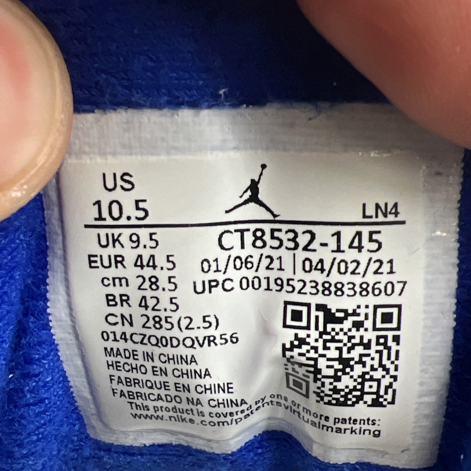 Size 10.5 - Air Jordan 3 Retro Mid Racer Blue (CT8532-145)