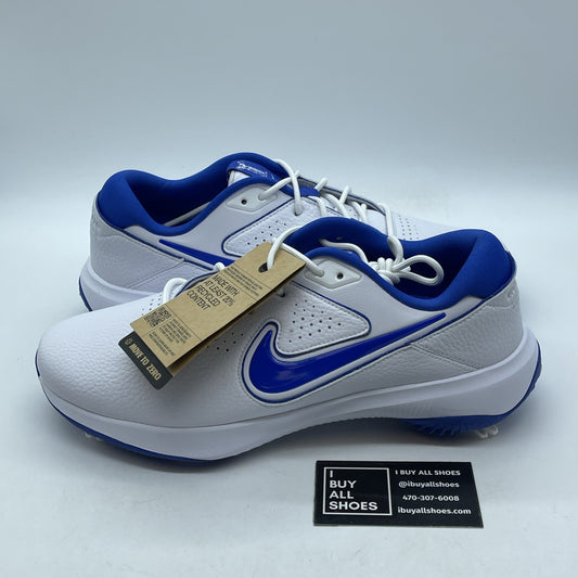 Size 10 - Nike Victory Pro 3 Golf Cleats White Royal Blue (DV6800-140)