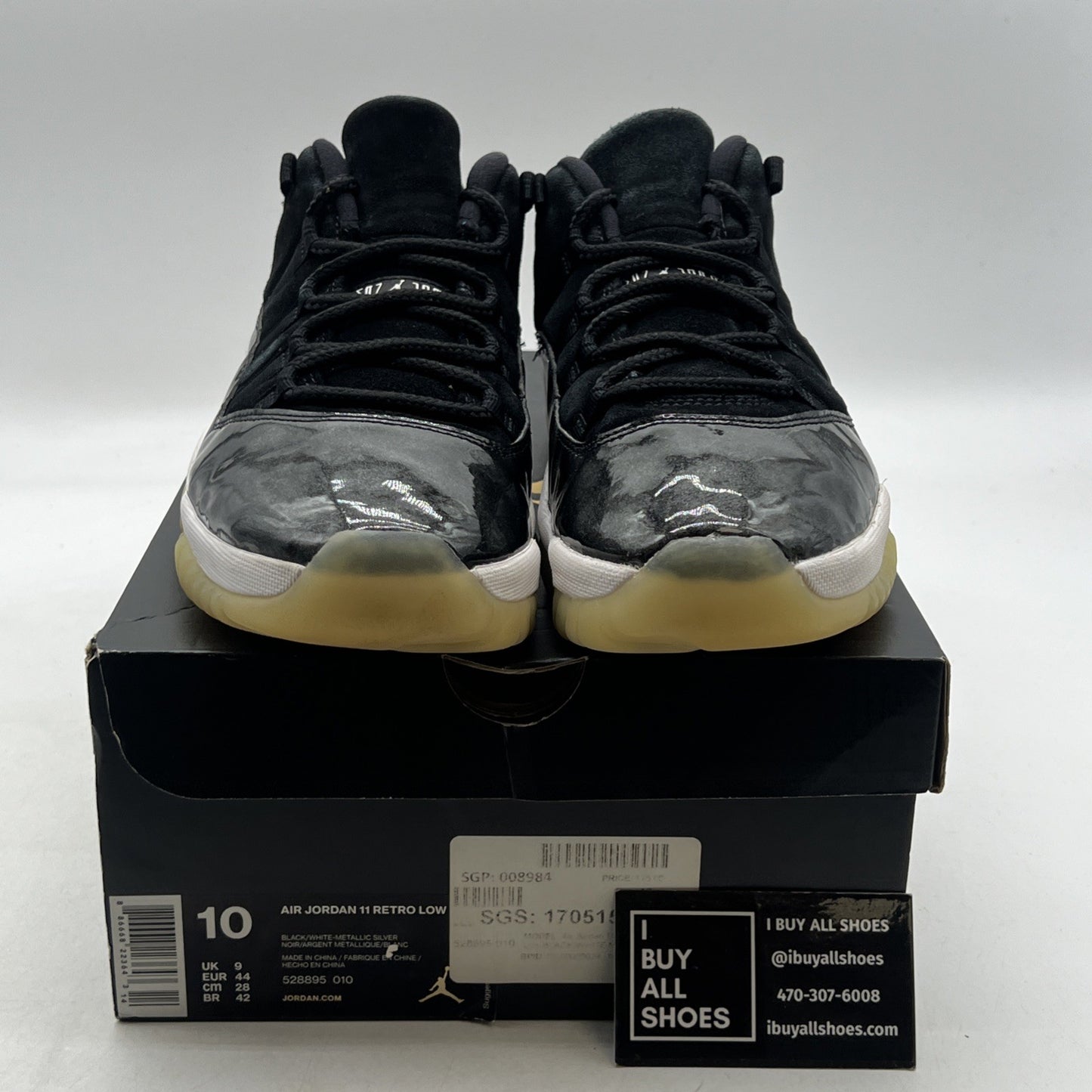 Size 10 - Air Jordan 11 Retro Low Barons (528895-010)