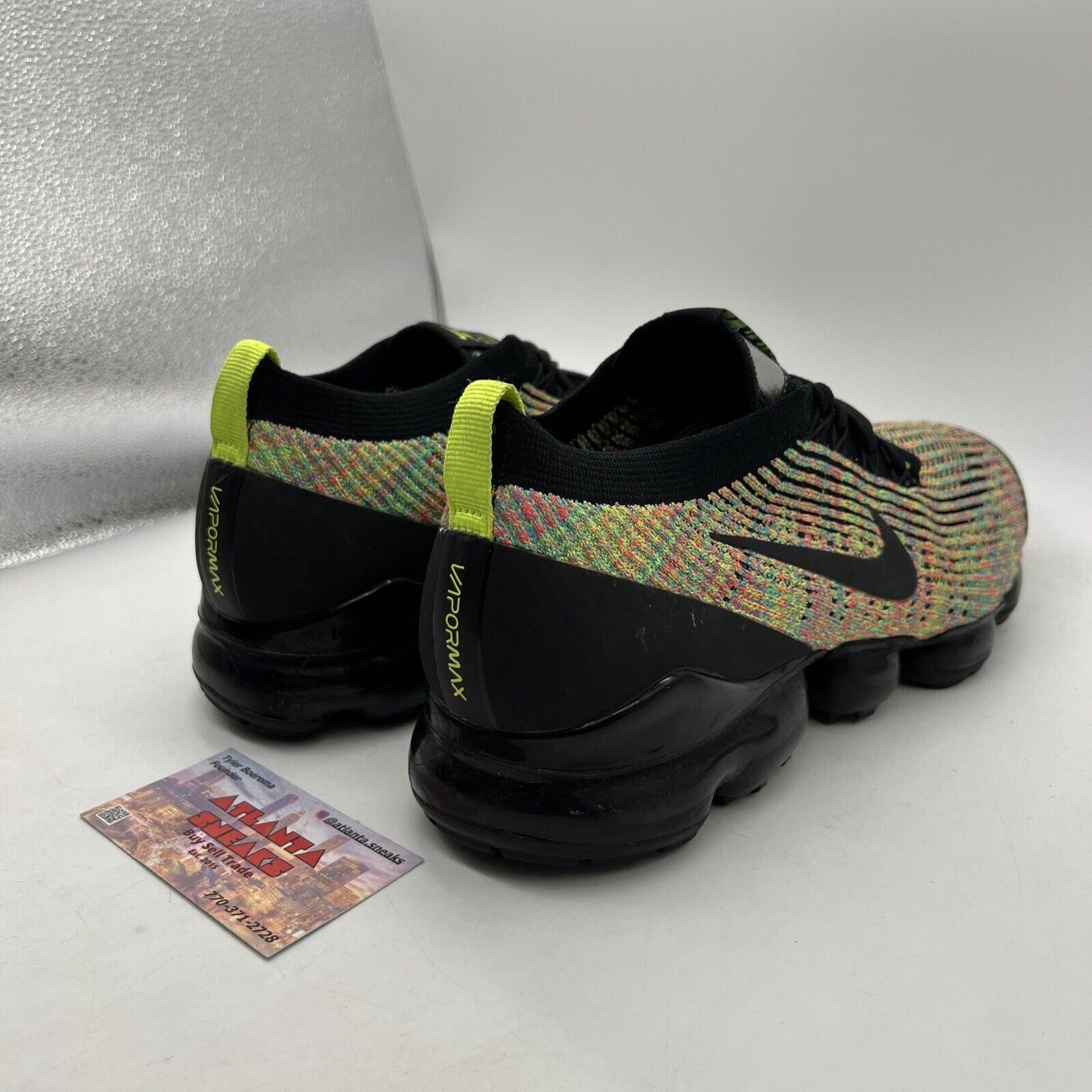 Size 12 - Nike Air VaporMax Flyknit 3 Multi-Color Black (AJ6900-006)