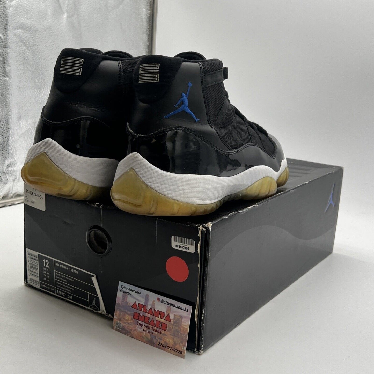 Size 12 - Air Jordan 11 Retro 2009 Space Jam (378037-041)