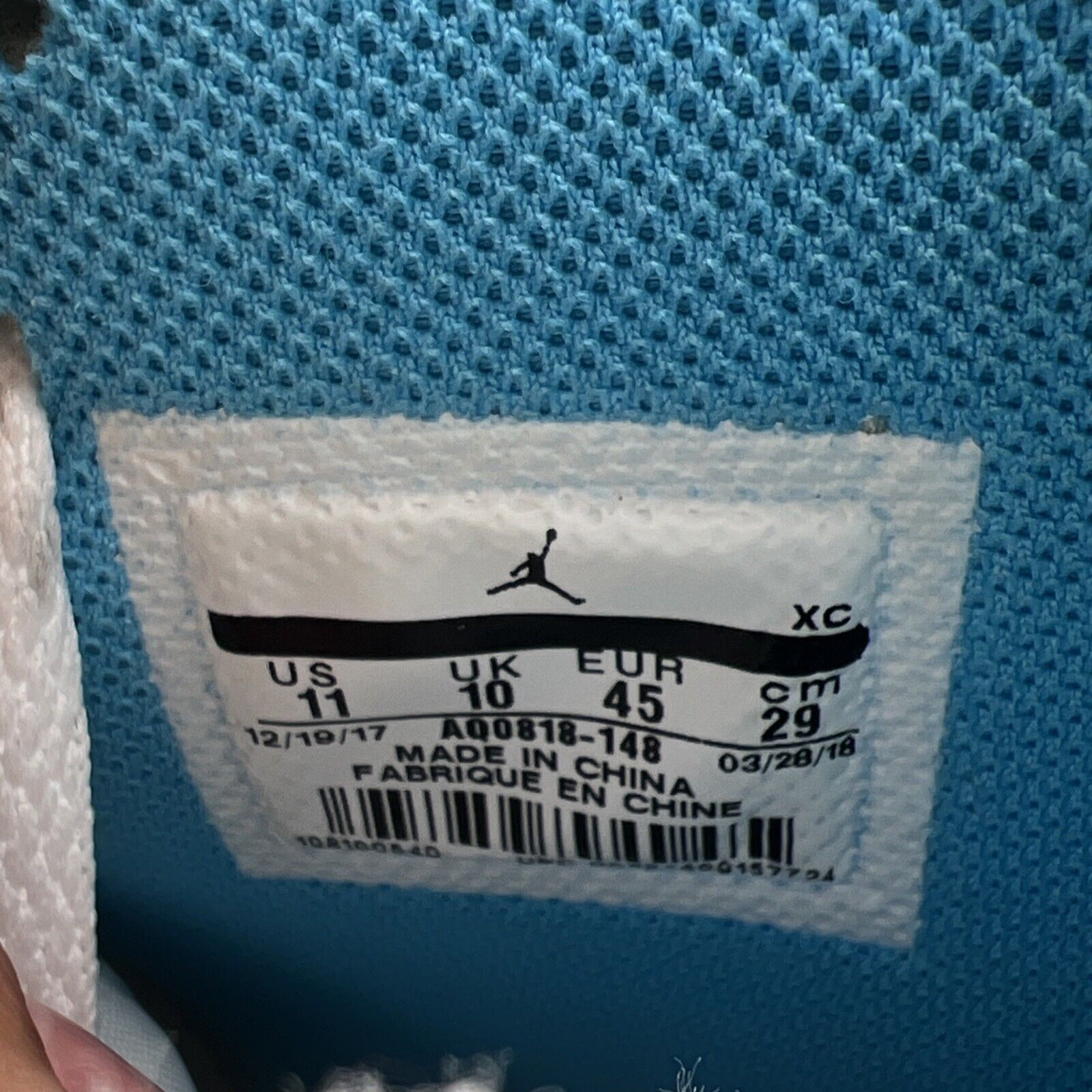 Size 11 - Air Jordan 1 Retro OG x Off-White High UNC (AQ0818-148)