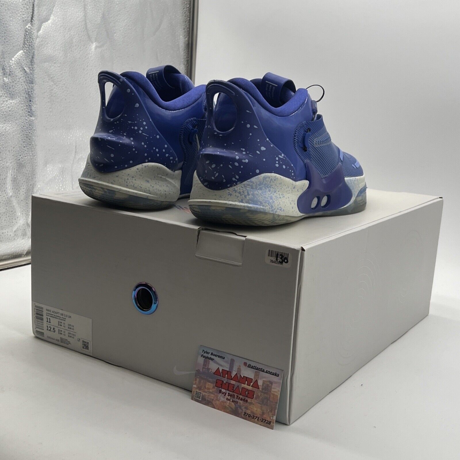 Size 11 - Nike Adapt BB 2.0 UK Charger Astronomy Blue (CV244-400)