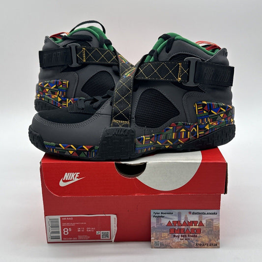 Size 8.5 - Nike Air Raid Urban Jungle Gym 2020 Dark Grey Multi Color Suede OG Al