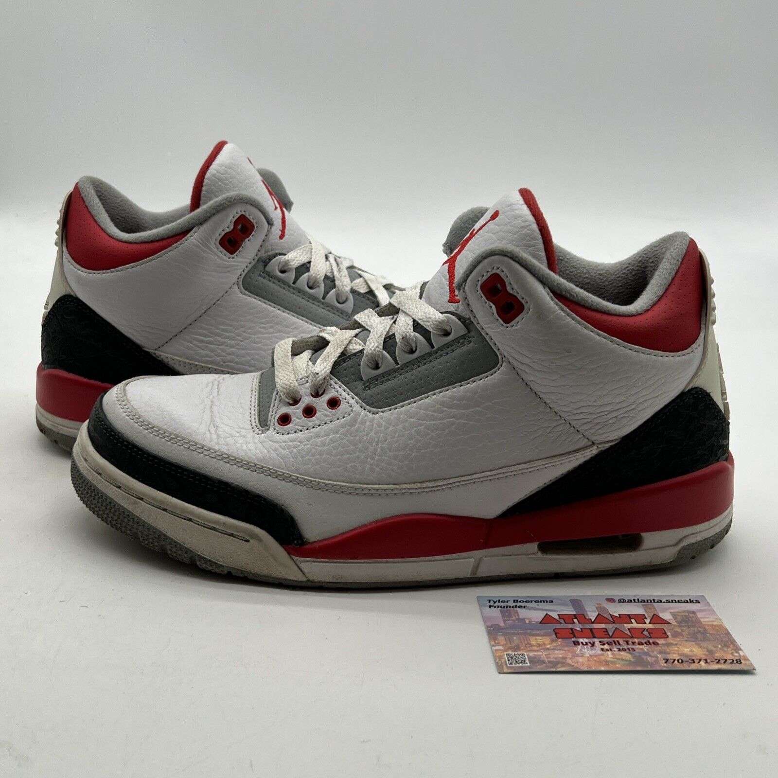 Size 8 - Air Jordan 3 Retro 2013 Fire Red (136064-129)