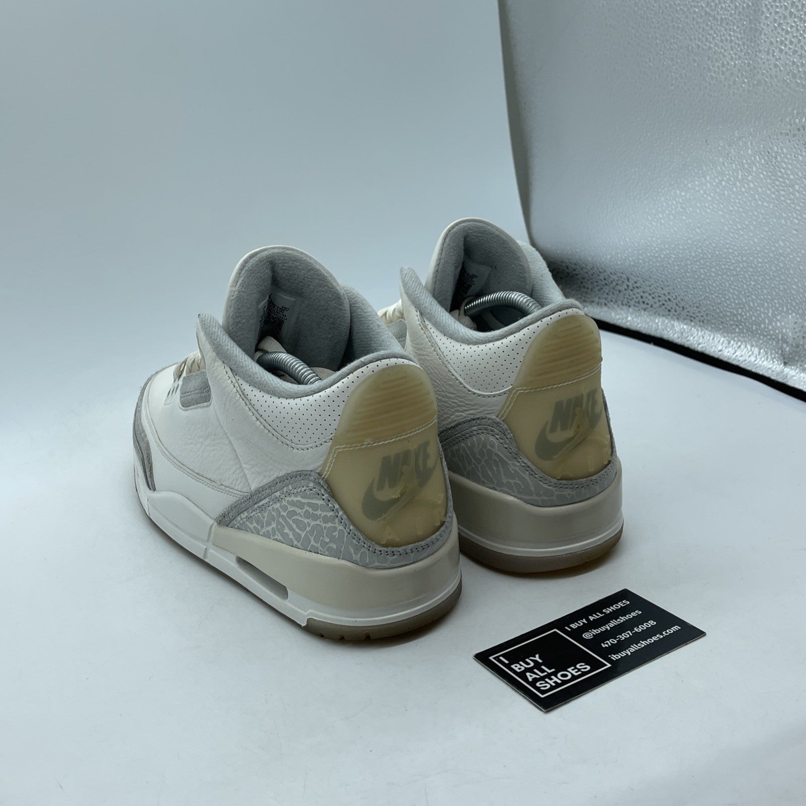 Size 9 - Air Jordan 3 Retro Craft Ivory/Grey White Leather (FJ9579-100)
