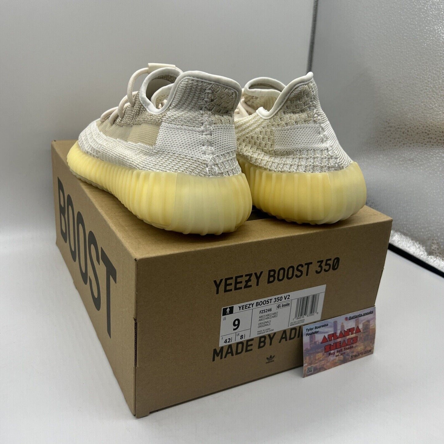 Size 9 - adidas Yeezy Boost 350 V2 Natural Brand New Og All Cream White DS
