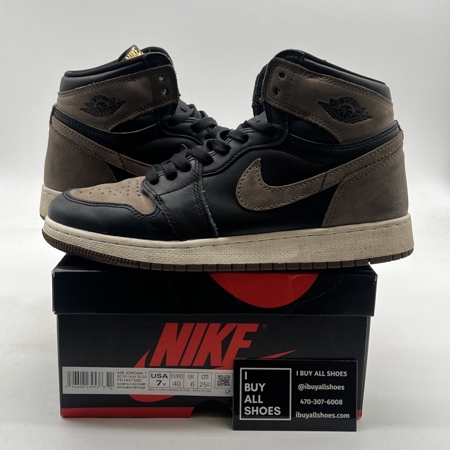 Size 7Y - Air Jordan 1 High Retro OG Palomino (FD1437-020)