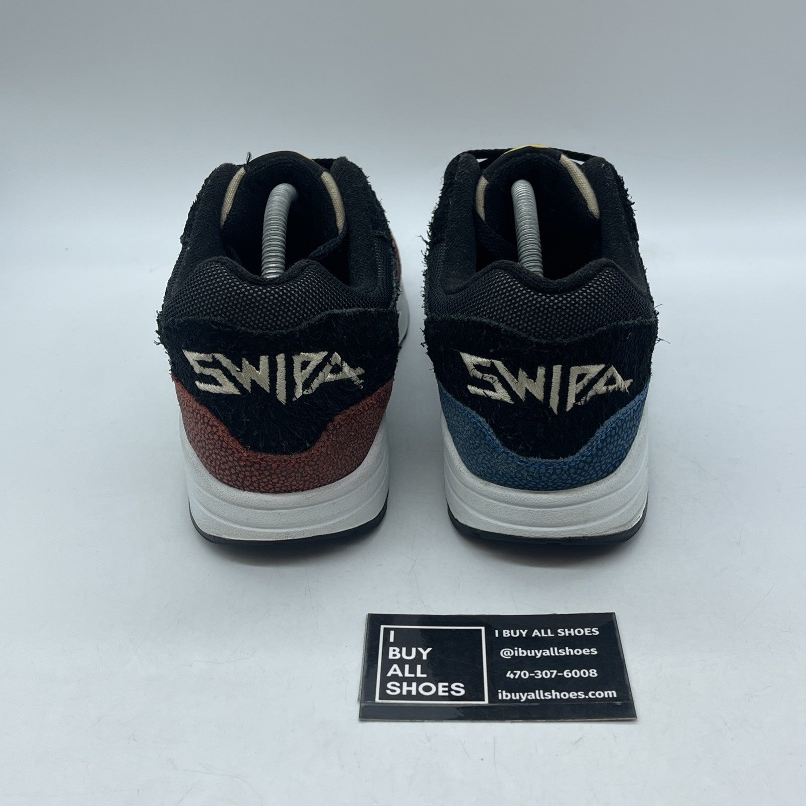 Size 11 - Nike De'Aaron Fox x Air Max 1 Swipa Black Red Suede (CJ9746-001)