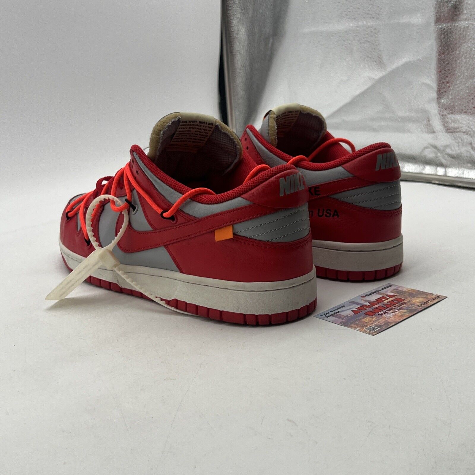 Size 11.5 - Nike Dunk Low x OFF-WHITE University Red 2019 (CT0856-600)