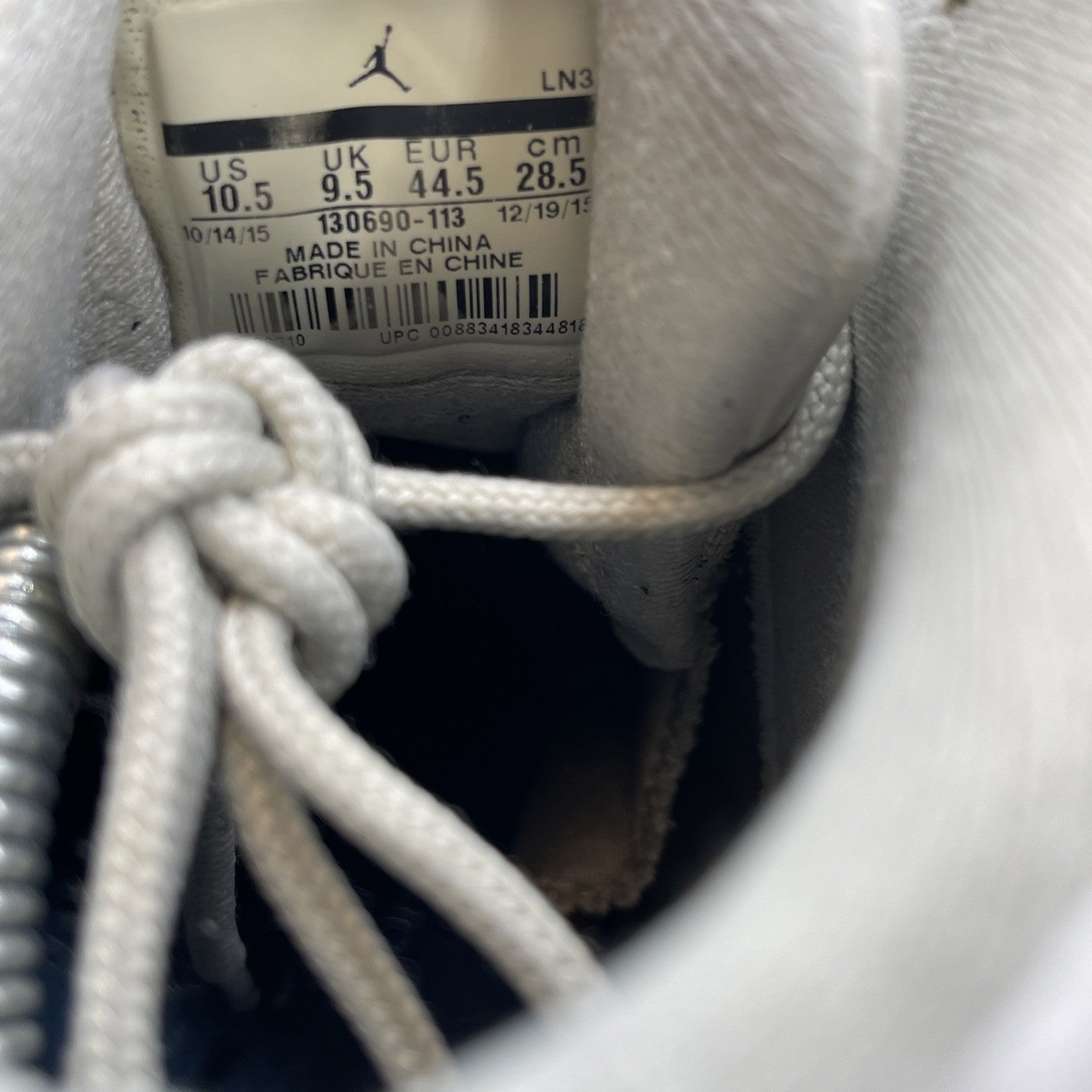 Size 10.5 - Jordan 12 Retro French Blue White Leather (130690-113)