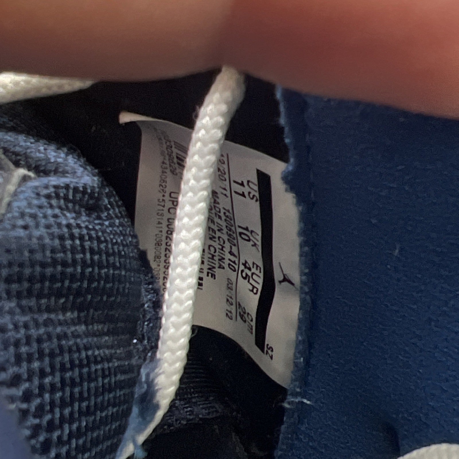 Size 11 - Air Jordan 12 Retro 2012 Obsidian (130690-410)