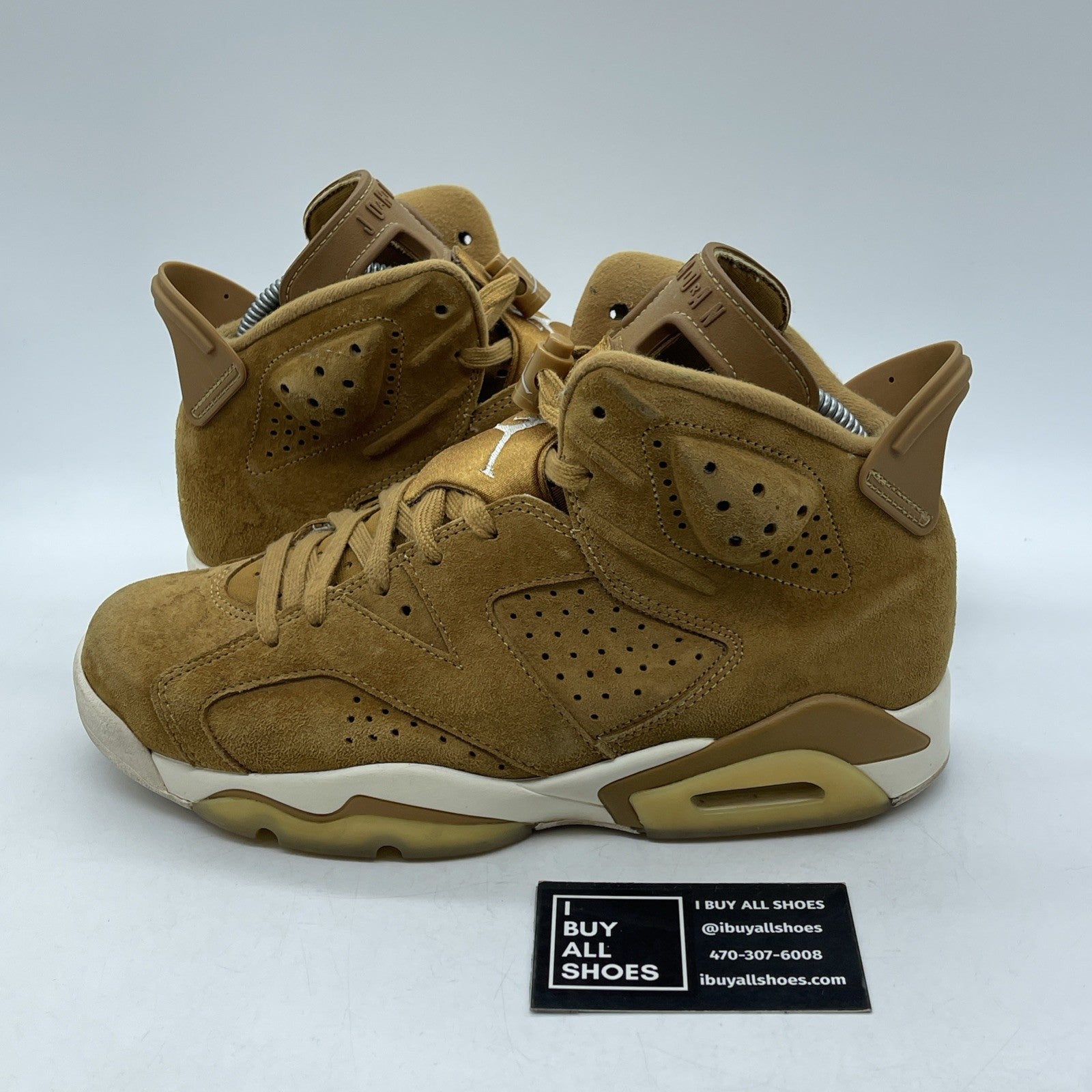 Size 8 - Air Jordan 6 Retro Wheat Brown Suede (384664-705)