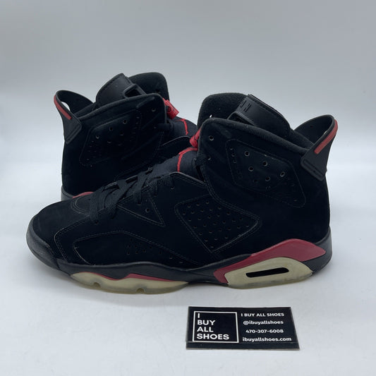 Size 10 - Air Jordan 6 Retro 2010 Varsity Red Black Suede (384664-061)