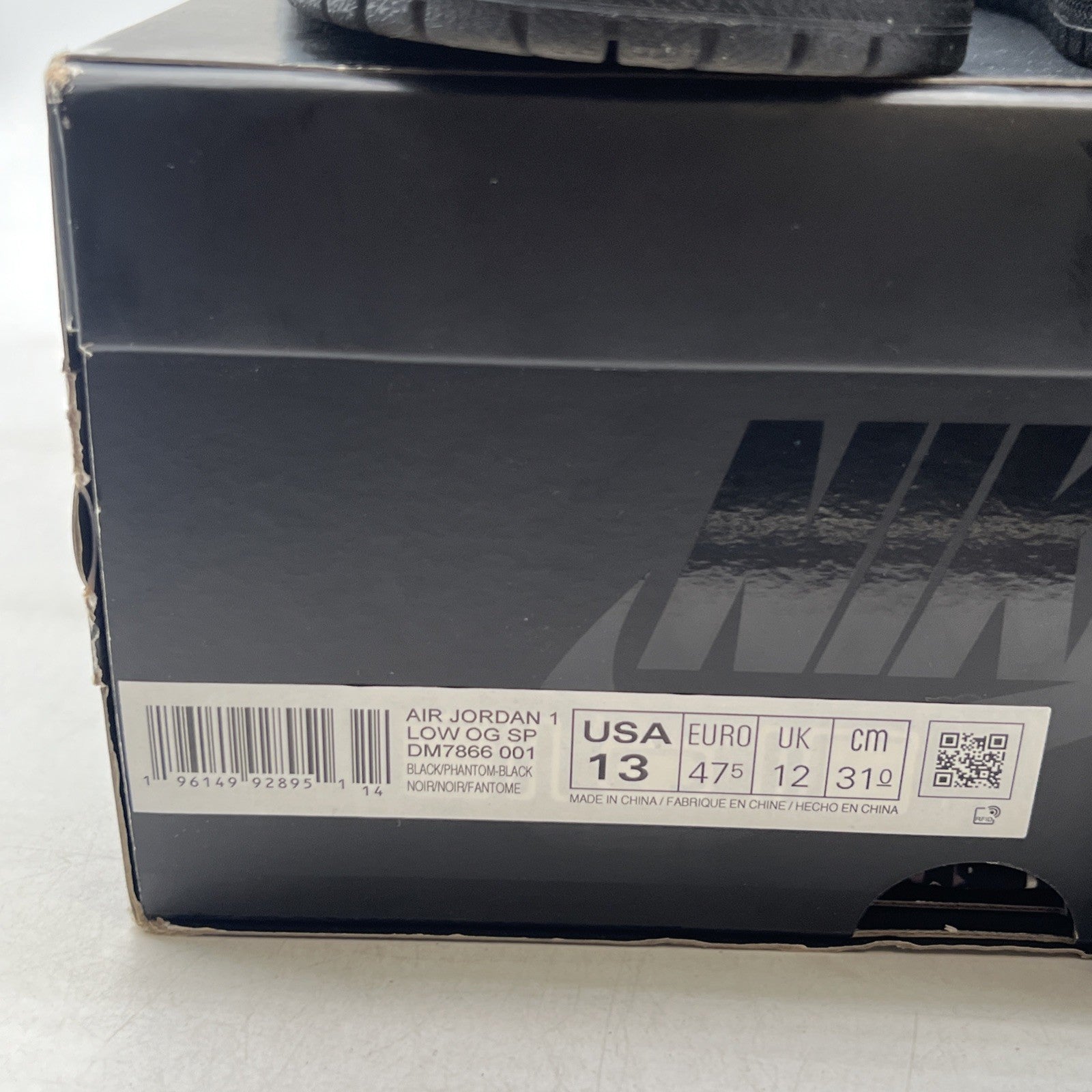 Size 13 - Air Jordan 1 Retro Low OG SP x Travis Scott Black Phantom (DM7866-001)
