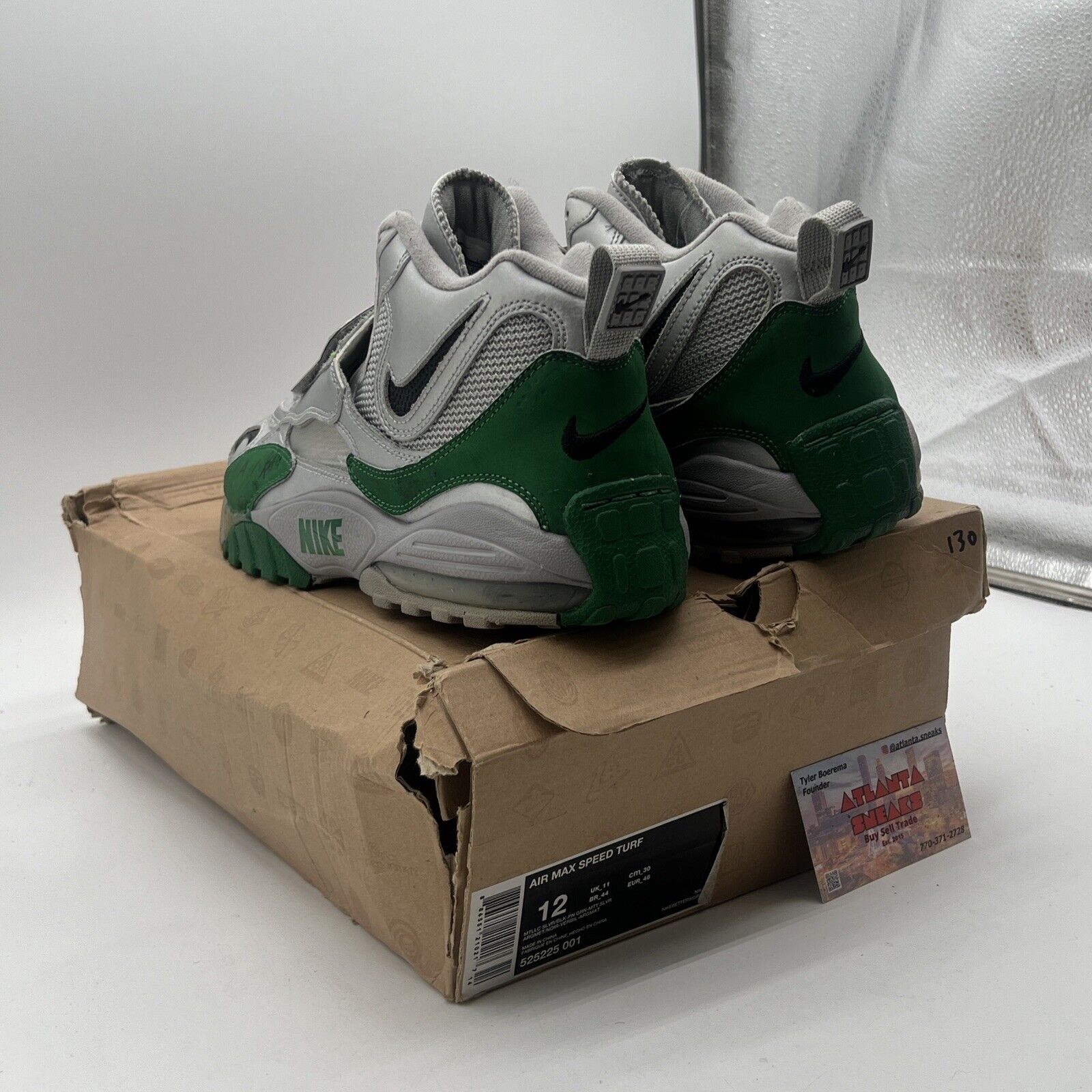 Size 12 - Nike Air Max Speed Turf Silver (525225-001)