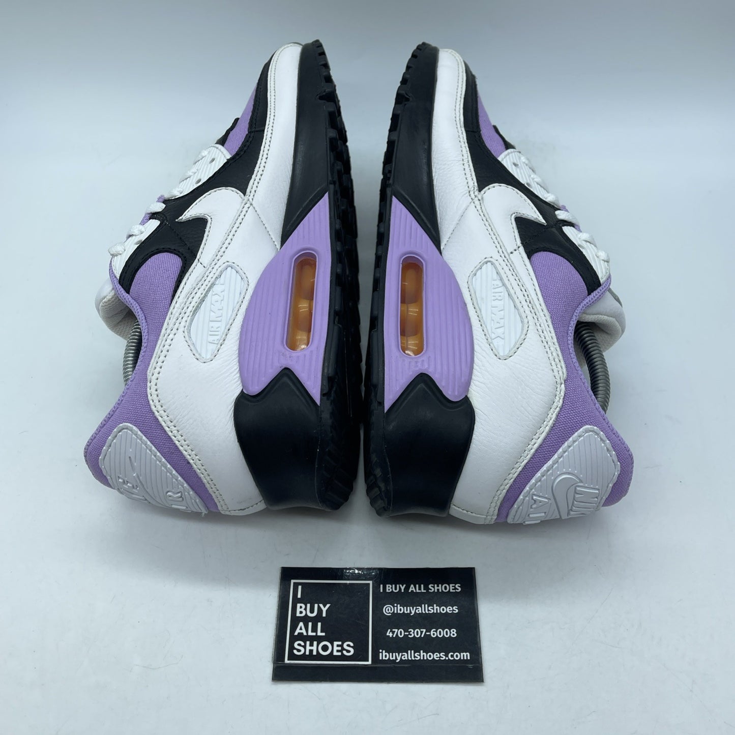 Size 9.5 - Nike By You Air Max 90 Low Top White Purple Leather (DO7430-900)