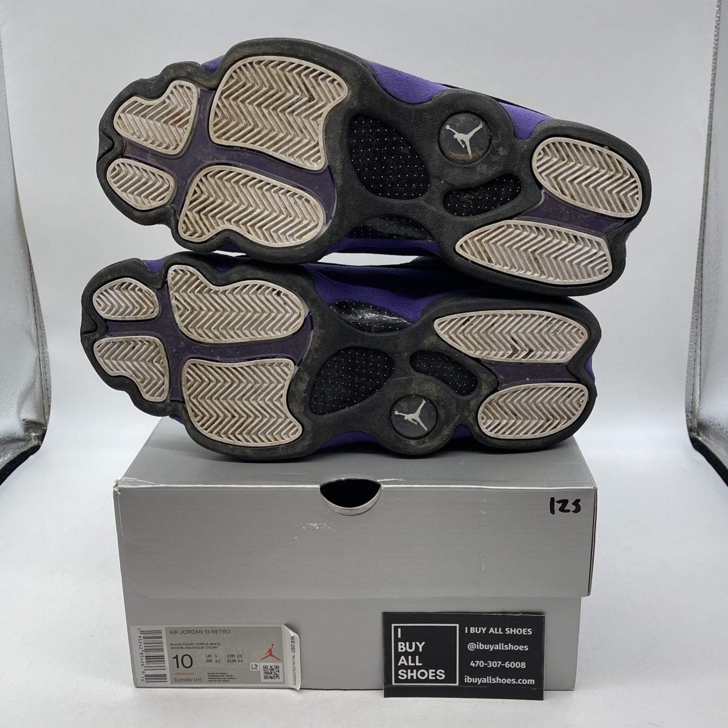Size 10 - Jordan 13 Retro Court Purple Black Suede Leather (DJ5982-015)