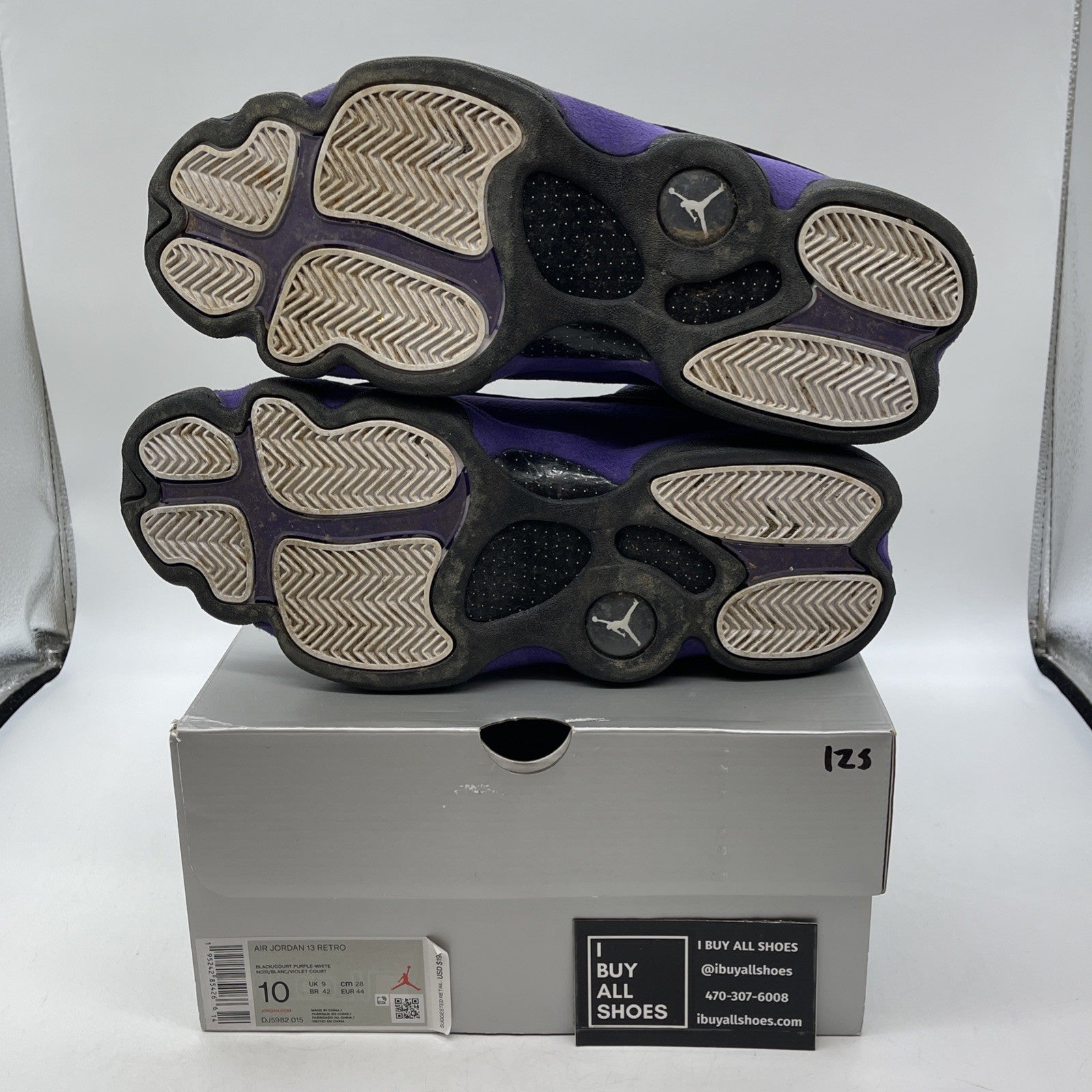 Size 10 - Jordan 13 Retro Court Purple Black Suede Leather (DJ5982-015)