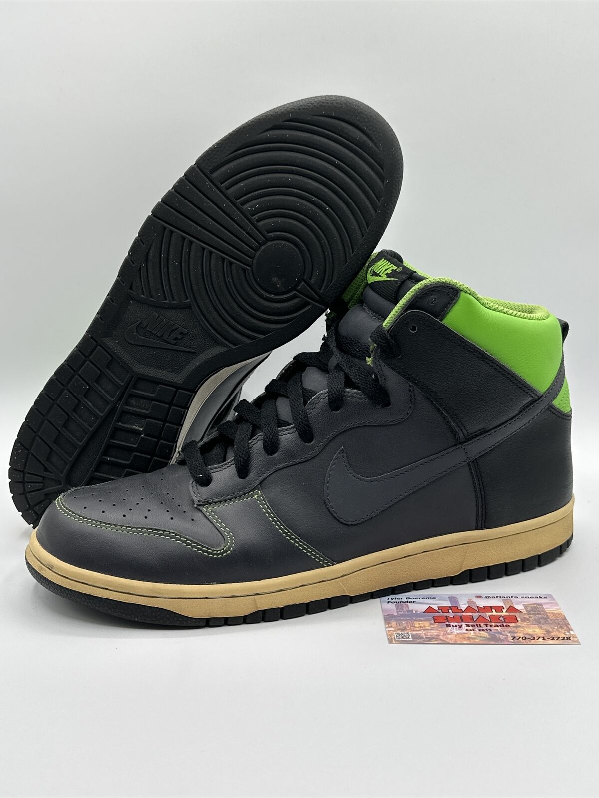 SEAHAWKS Nike Dunk High SIZE 11.5 Anthracite Mint Green 317982 031 Seattle SHOES